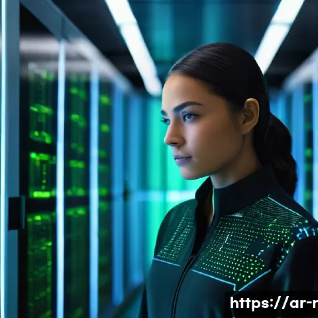 보안 취약점 자동 탐지 도구 소개 - **Prompt 1: "A futuristic digital security expert, a woman in her late 20s, with a focused and deter...